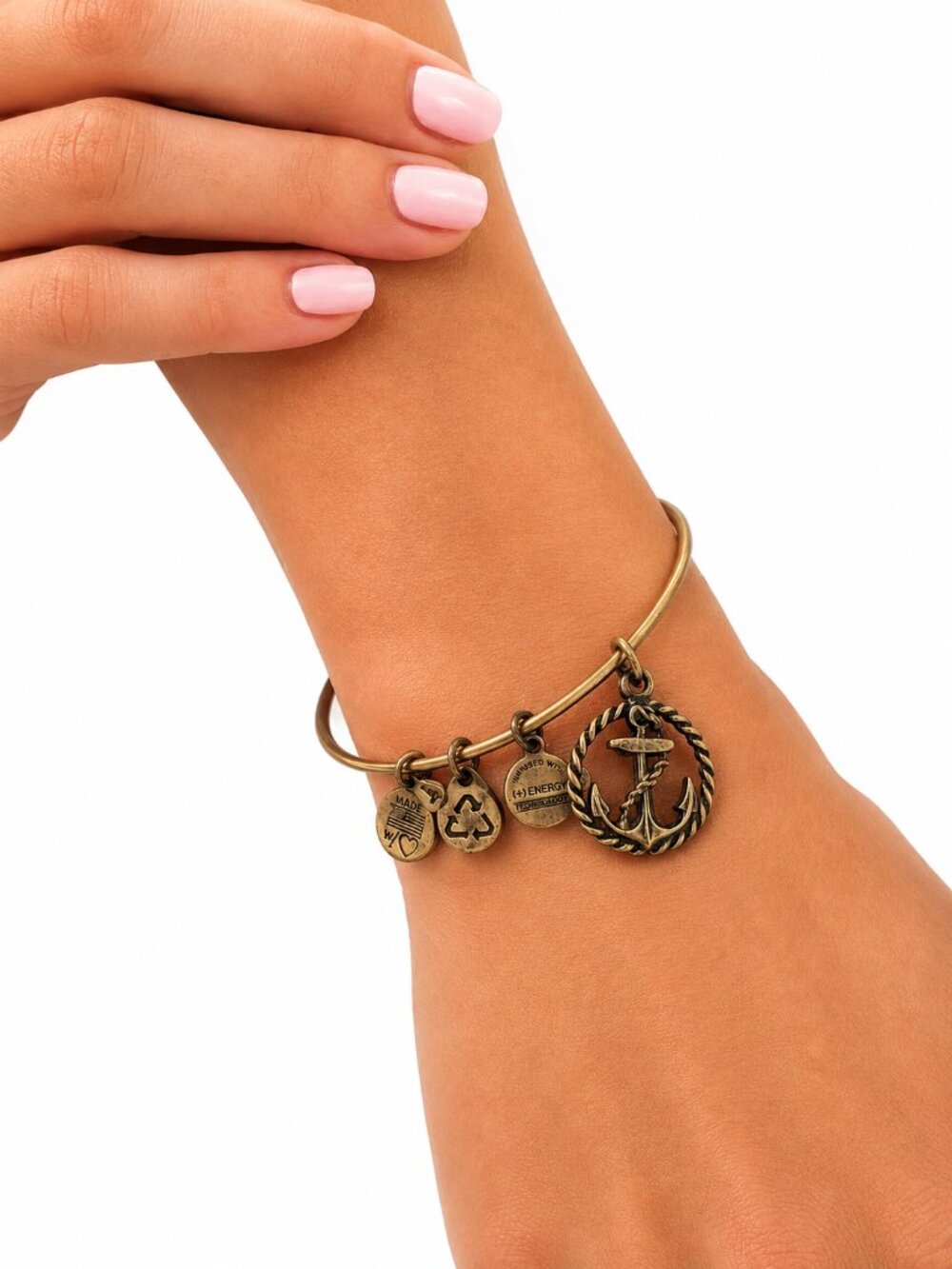 Alex and Ani Bronze Anchor Charm Bracelet